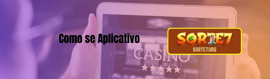 Tela do app SORTE7 com interface de jogos.