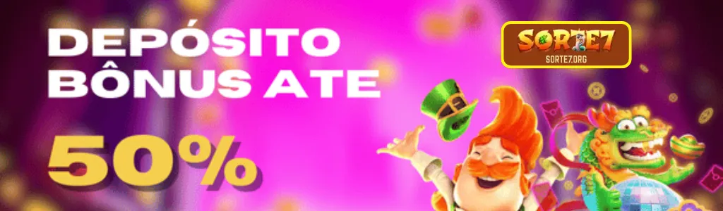Banner de promoções ativas no SORTE7 cassino